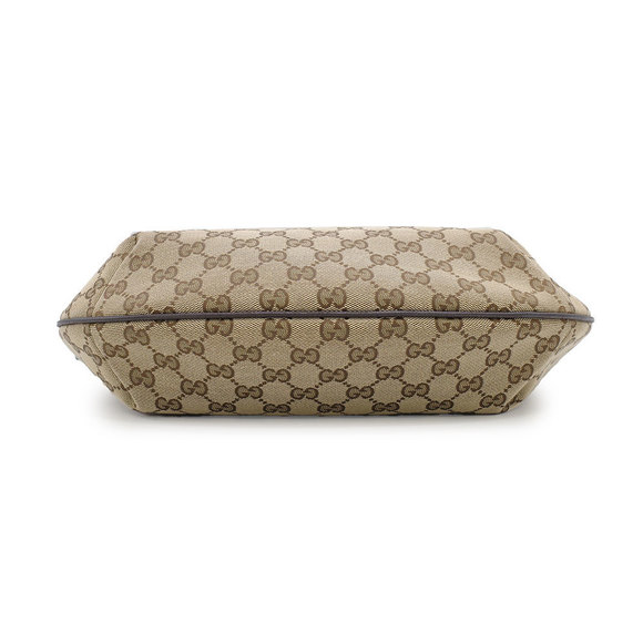 Gucci Gg Shoulder Bag Brown Beige Red - Picture 2 of 6